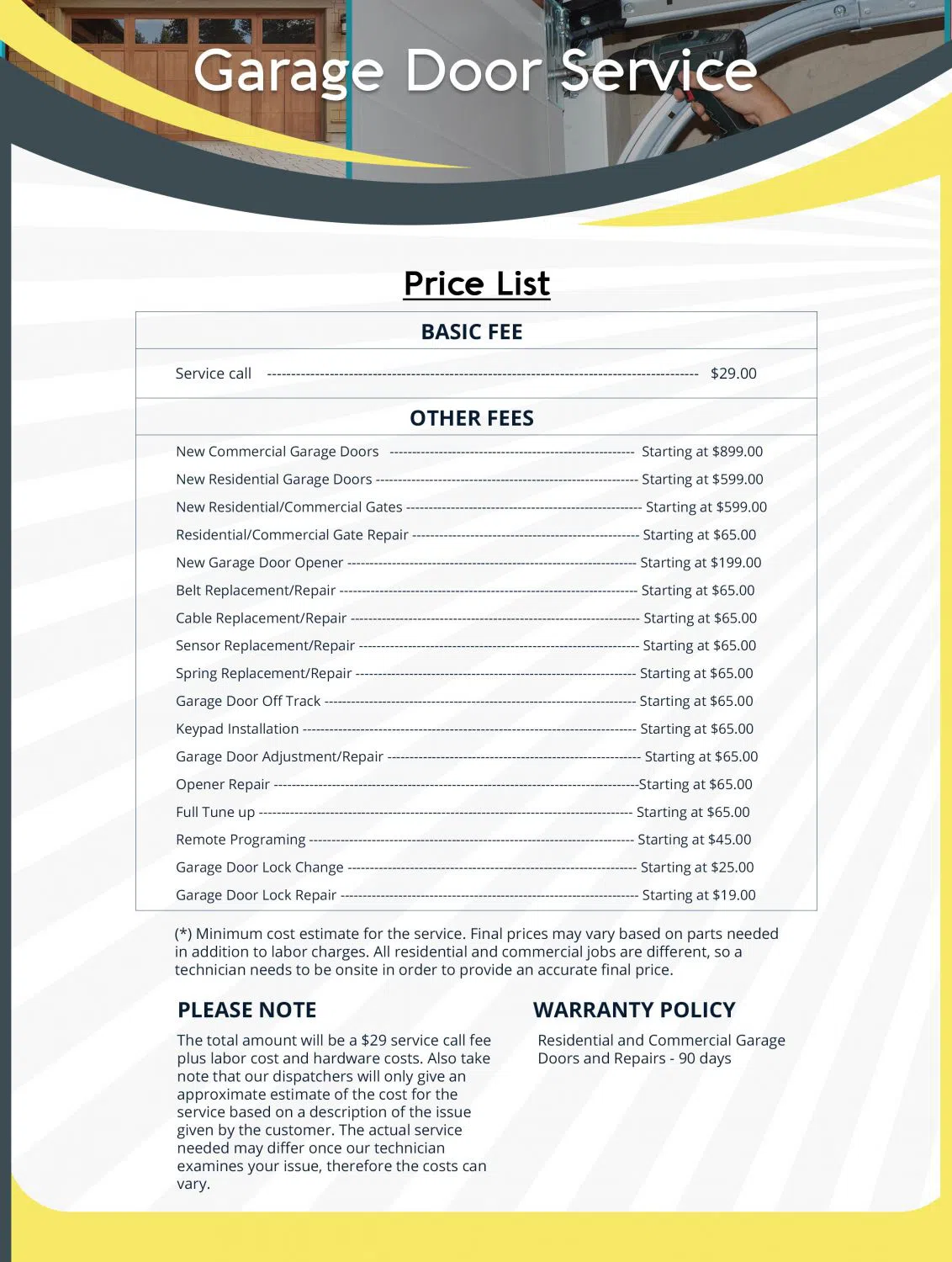 All County Garage Door Service Fort Worth, TX 817-768-5702